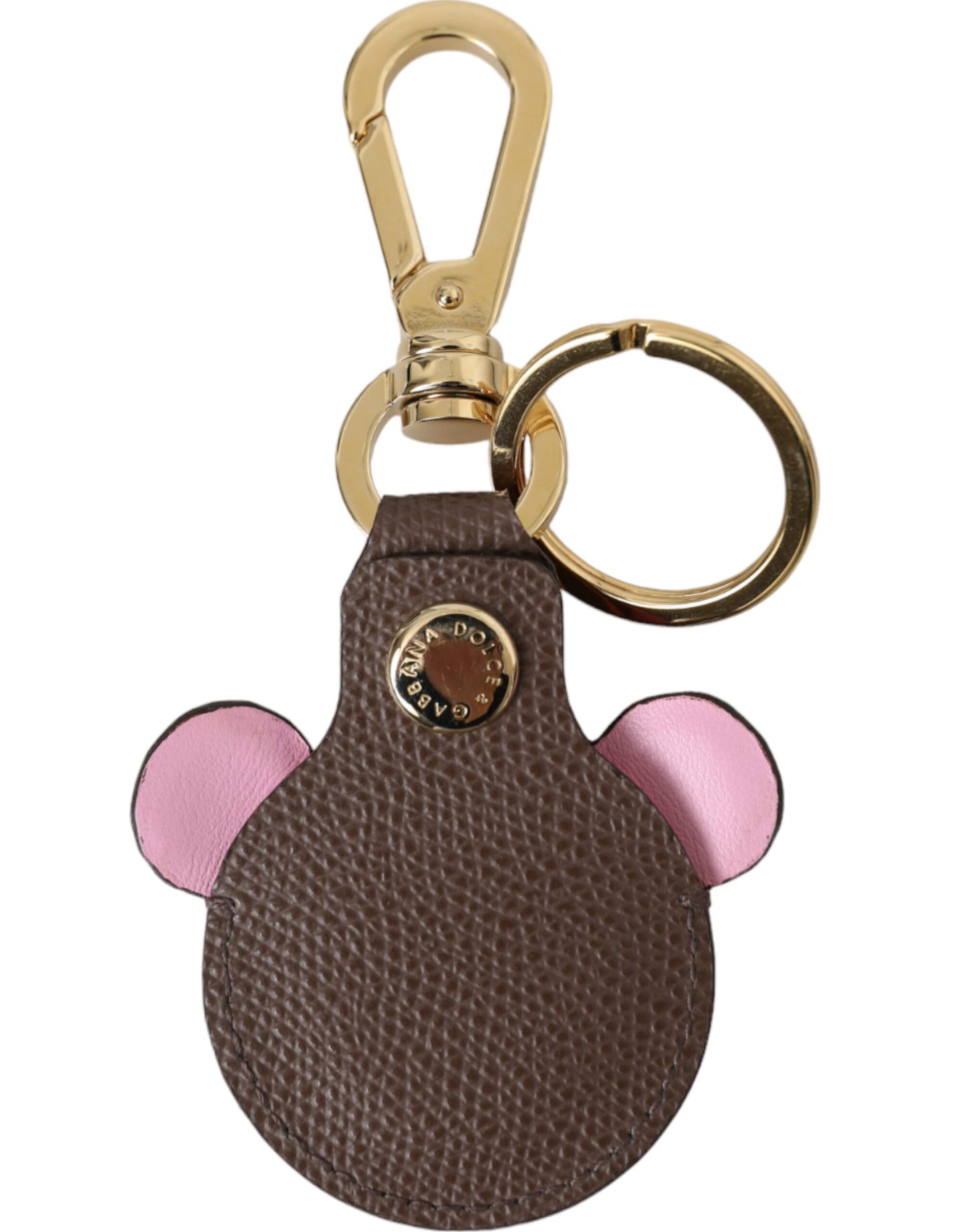 Dolce & Gabbana Multicolor Dauphine Calfskin DG Logo Keyring Keychain