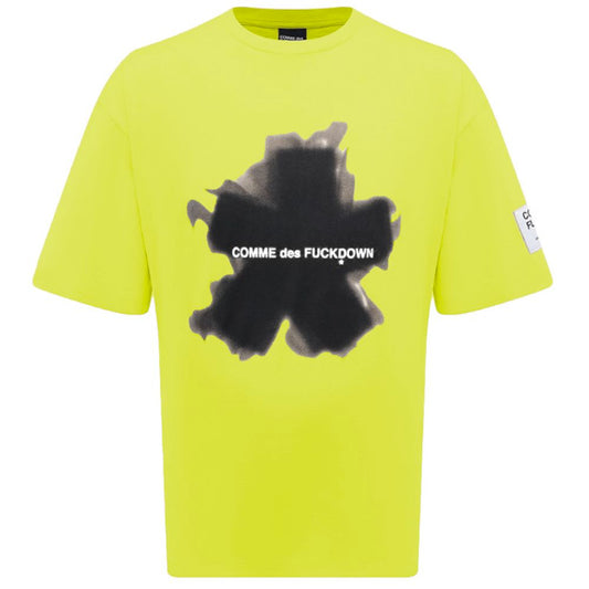 Comme Des Fuckdown Yellow Cotton T-Shirt