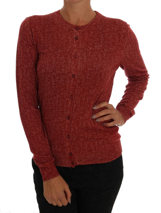 Dolce &amp; Gabbana Pull cardigan en laine rouge