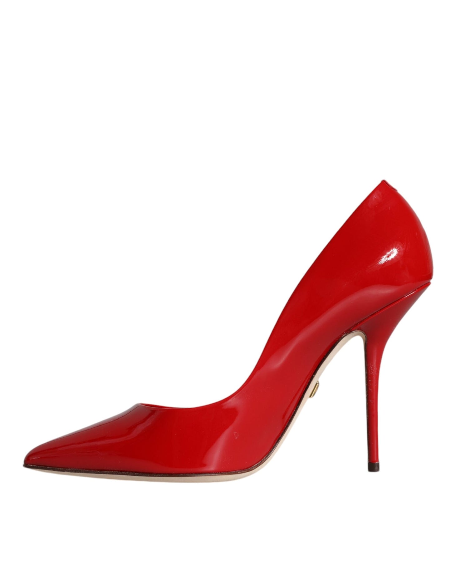 Dolce & Gabbana Red Patent Leather High Heels Pumps Shoes