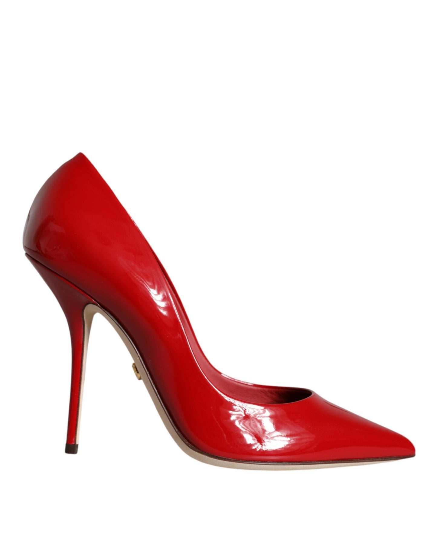 Dolce & Gabbana Red Patent Leather High Heels Pumps Shoes