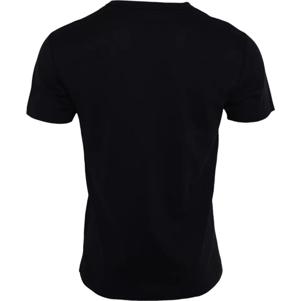 Dolce & Gabbana Black Logo Round Neck Short Sleeves T-shirt