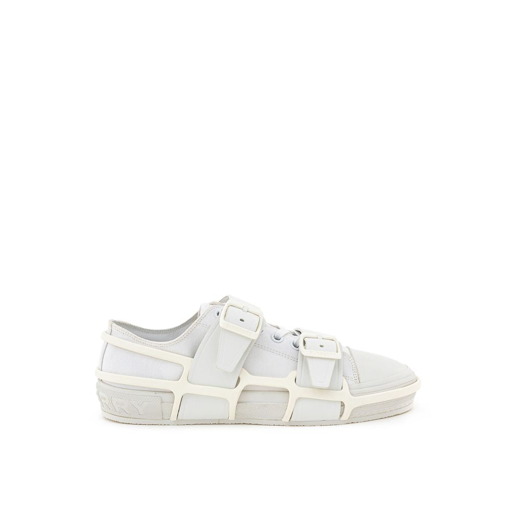 Burberry White Cotton Sneaker