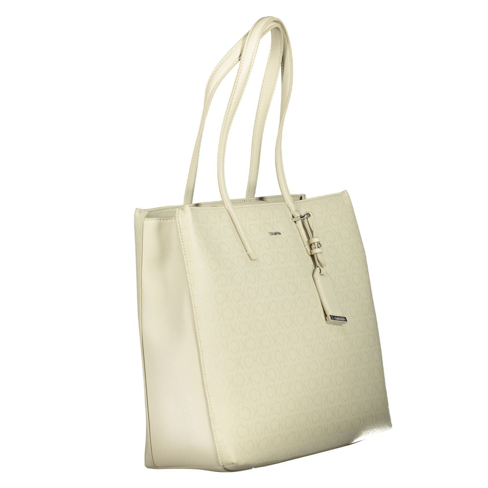 Calvin Klein Beige Polyester Handbag