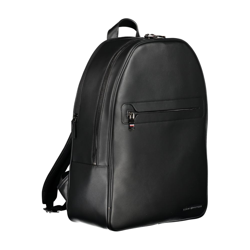 Tommy Hilfiger Black Polyester Backpack