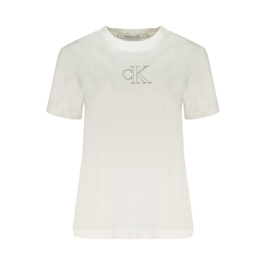 Calvin Klein White Cotton Tops & T-Shirt