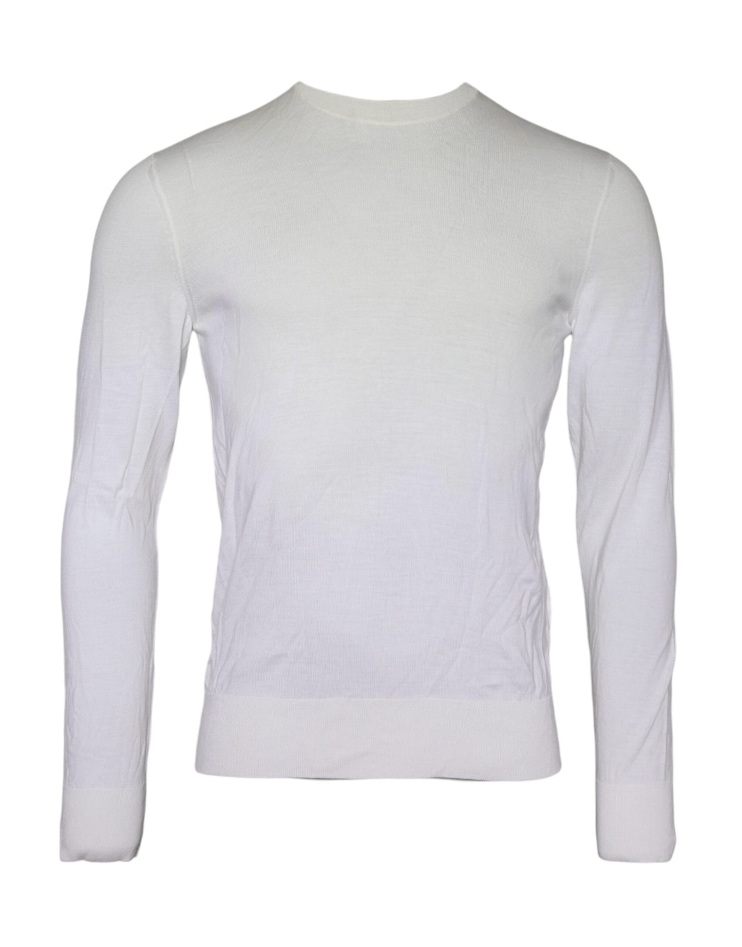 Dolce & Gabbana Off White Wool Turtle Neck Pullover Sweater