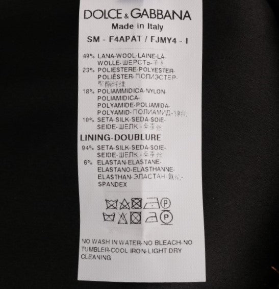 Dolce &amp; Gabbana Mini-jupe courte noire dorée