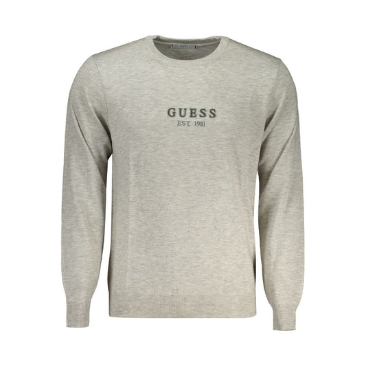 Guess Jeans Gray Polyester Sweater