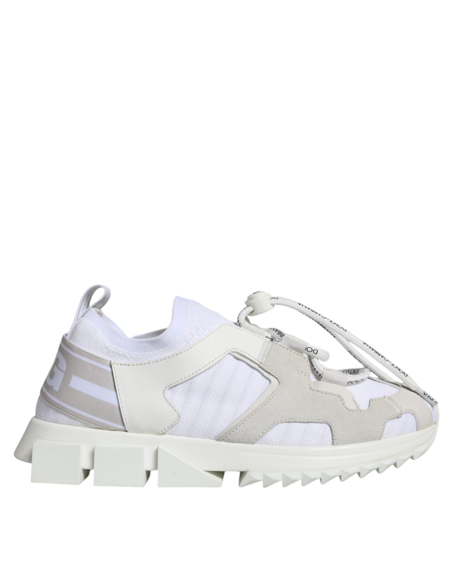 Dolce & Gabbana White Mesh Sorrento Trekking Sneakers Shoes