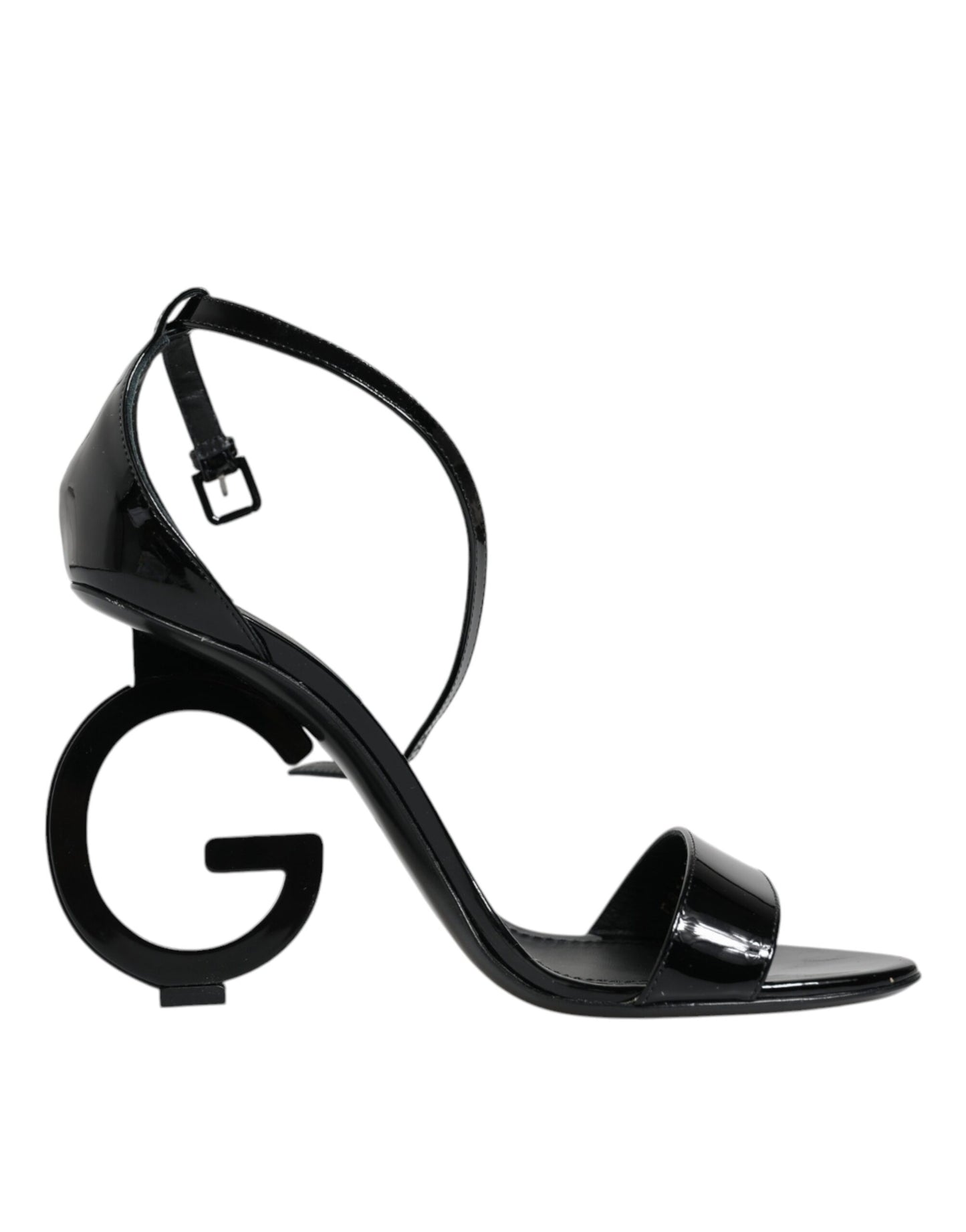 Dolce & Gabbana Black KEIRA Heels Ankle Strap Sandals Shoes