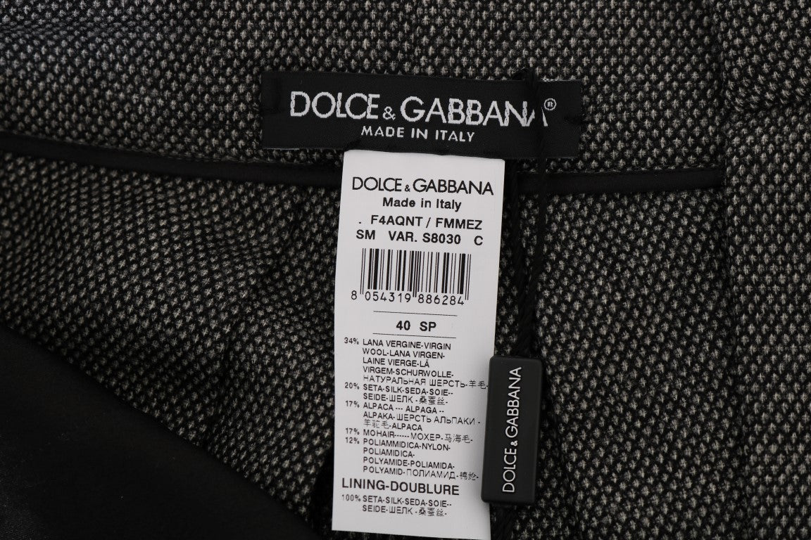 Dolce &amp; Gabbana Mini short taille haute en laine gris