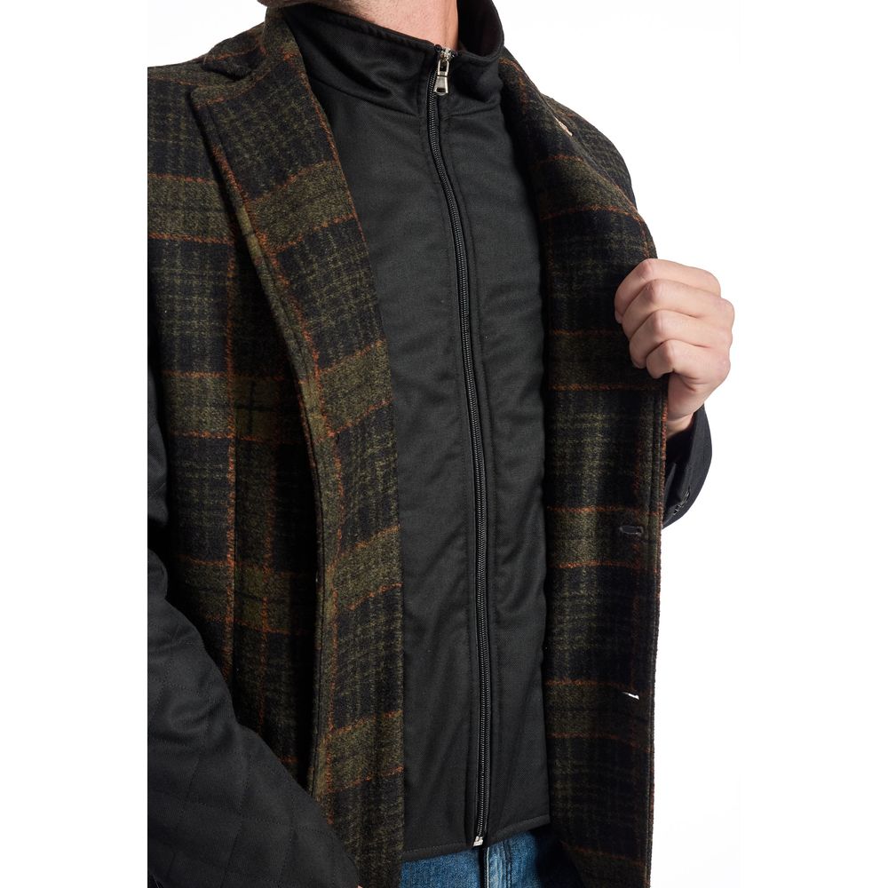 Roberto Pepe Luxury Brown Wool Jacket