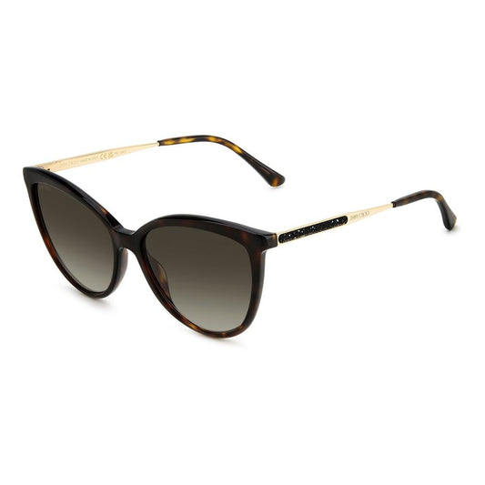 Jimmy Choo Brown Metal Sunglasses