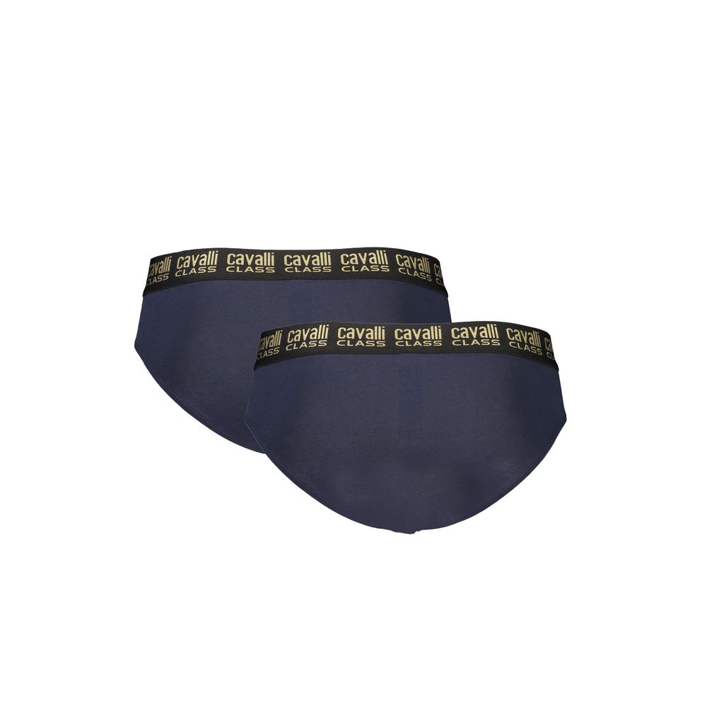 Cavalli Class Blue Cotton Underwear