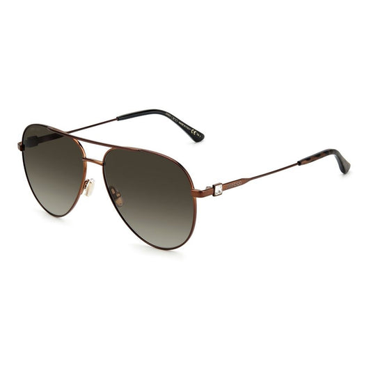 Jimmy Choo Brown Metal Sunglasses