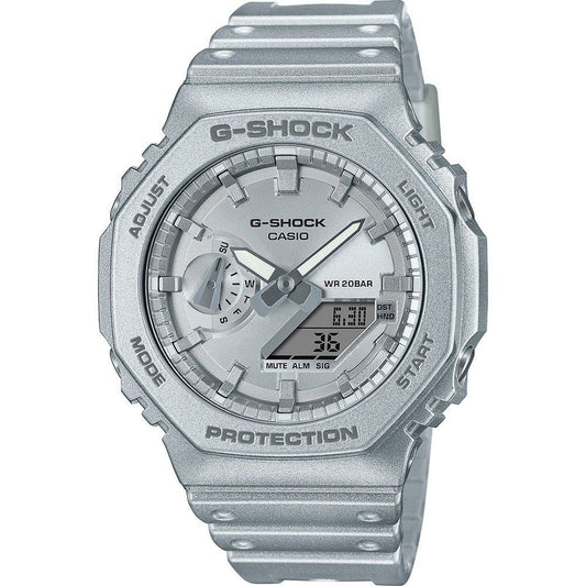 Casio Silver Resin Watch