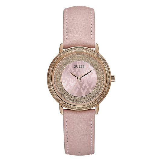 Guess Pink Leather Watch