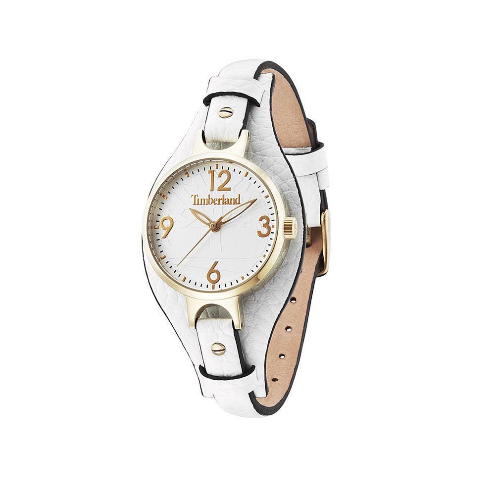 Timberland White Leather Watch