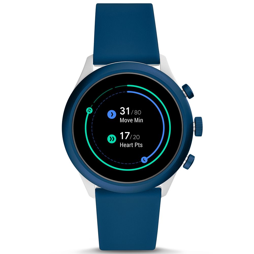 Fossil Blue Silicone Watch