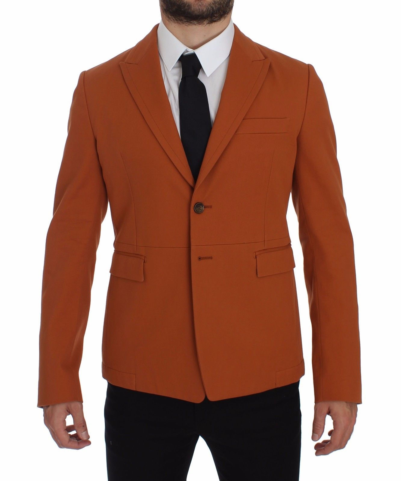 Dolce &amp; Gabbana Blazer stretch en coton orange