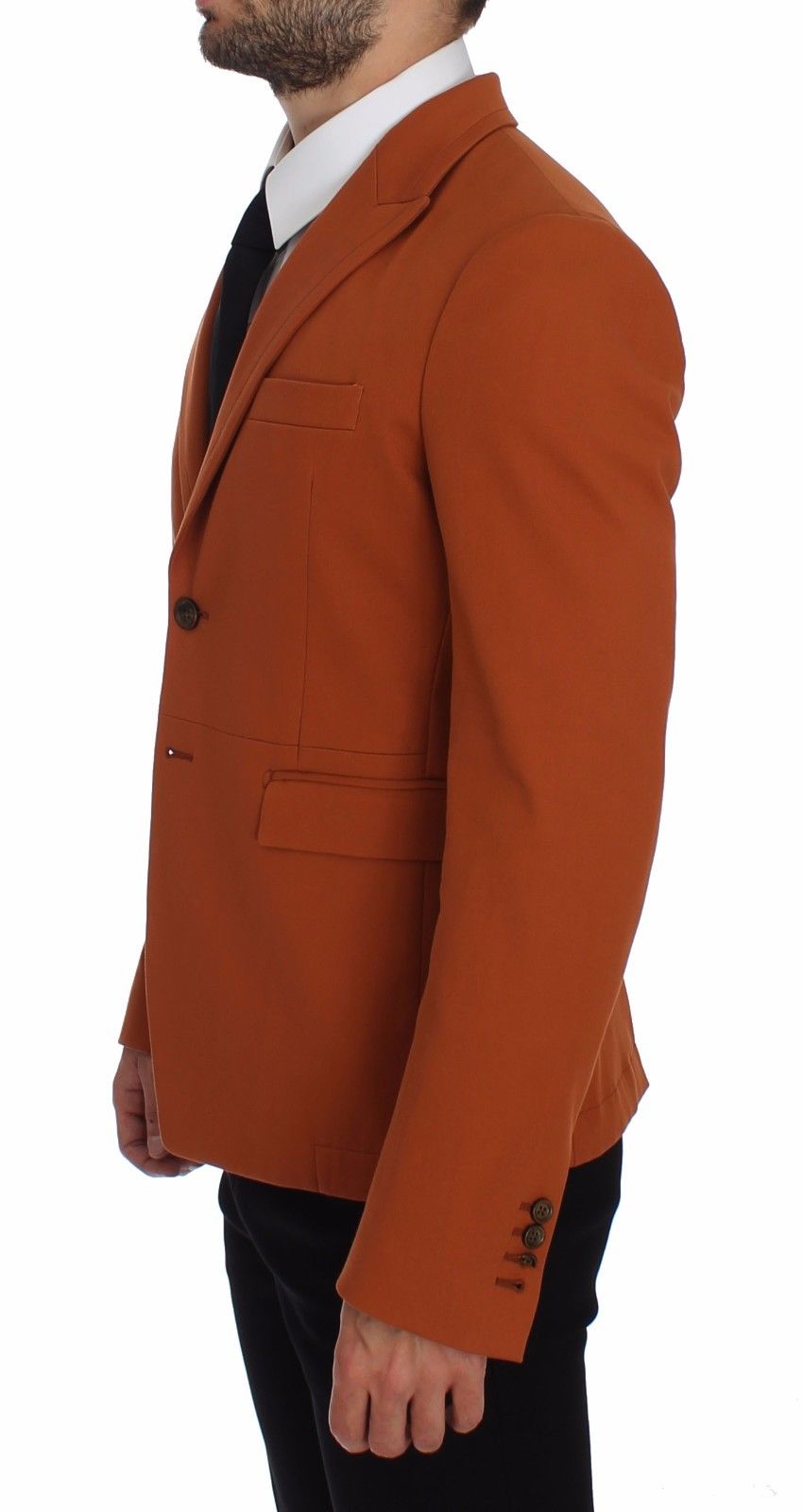 Dolce &amp; Gabbana Orangefarbener Baumwoll-Stretch-Blazer