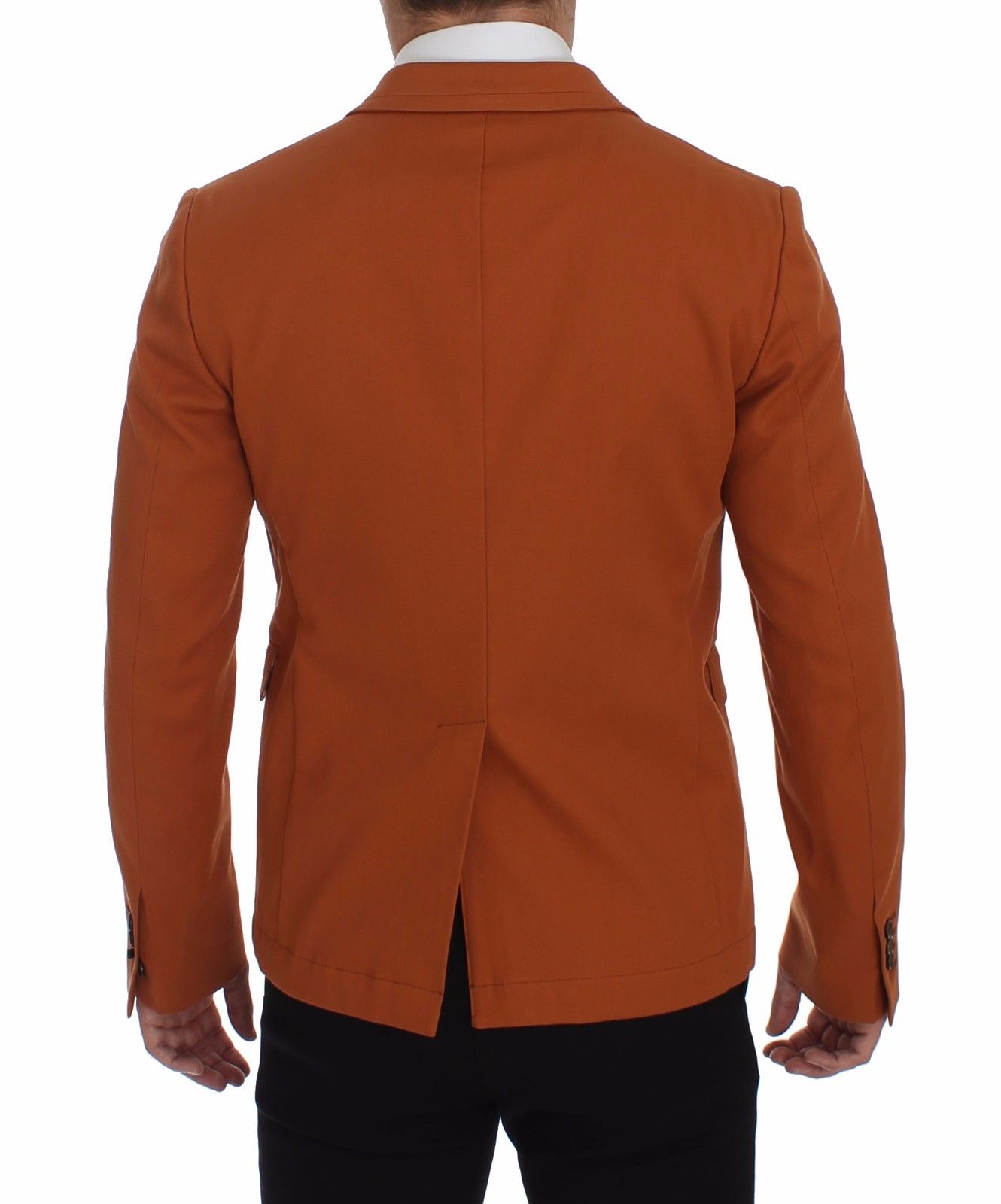 Dolce &amp; Gabbana Orangefarbener Baumwoll-Stretch-Blazer