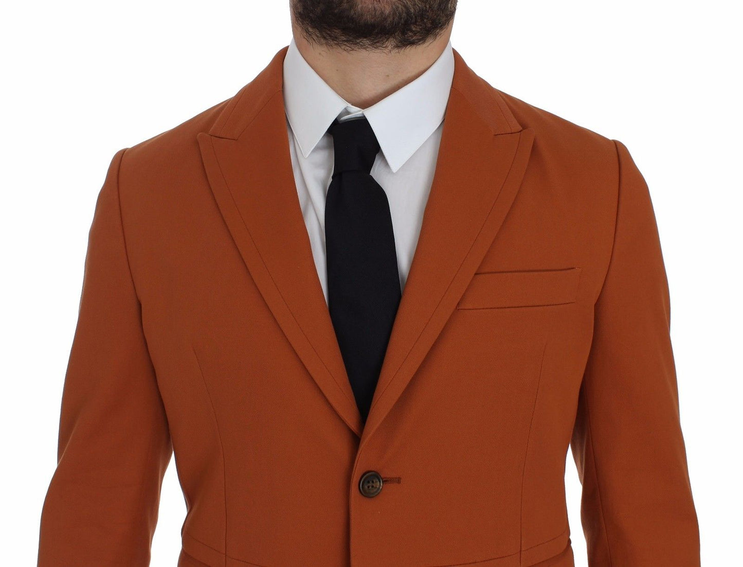 Dolce &amp; Gabbana Blazer stretch en coton orange