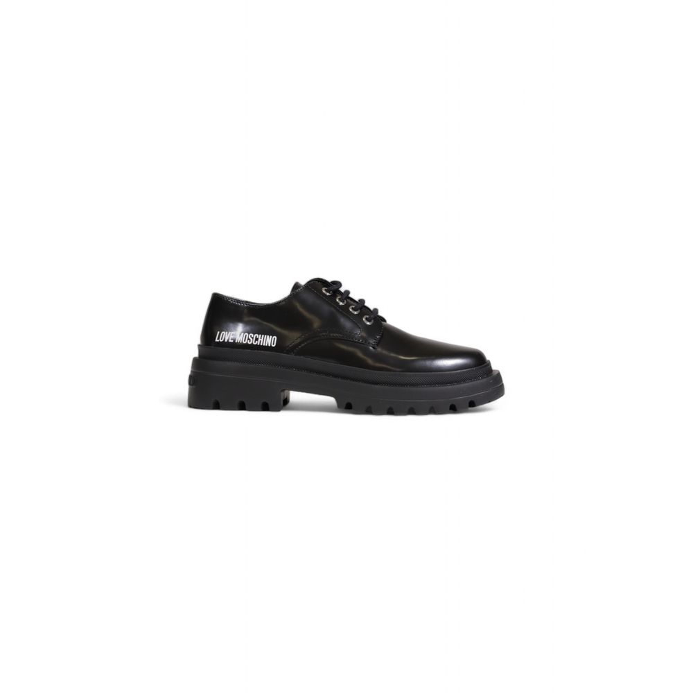 Love Moschino Black Polyethylene Flat Shoe