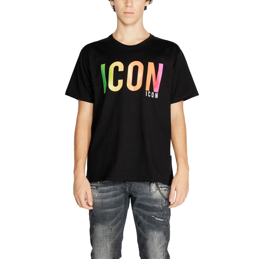 Icon Black Cotton T-Shirt