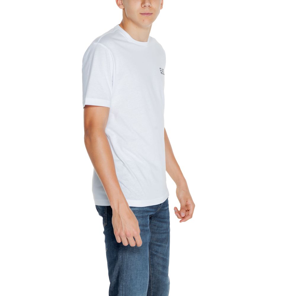 EA7 Emporio Armani White Cotton T-Shirt