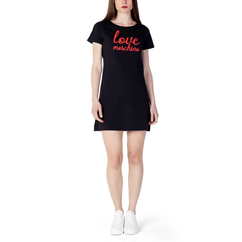 Love Moschino Black Cotton Dress