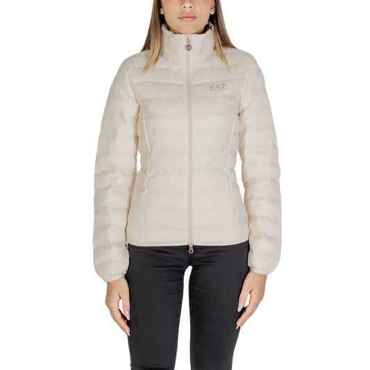 EA7 Emporio Armani Cream Polyamide Jackets & Coat