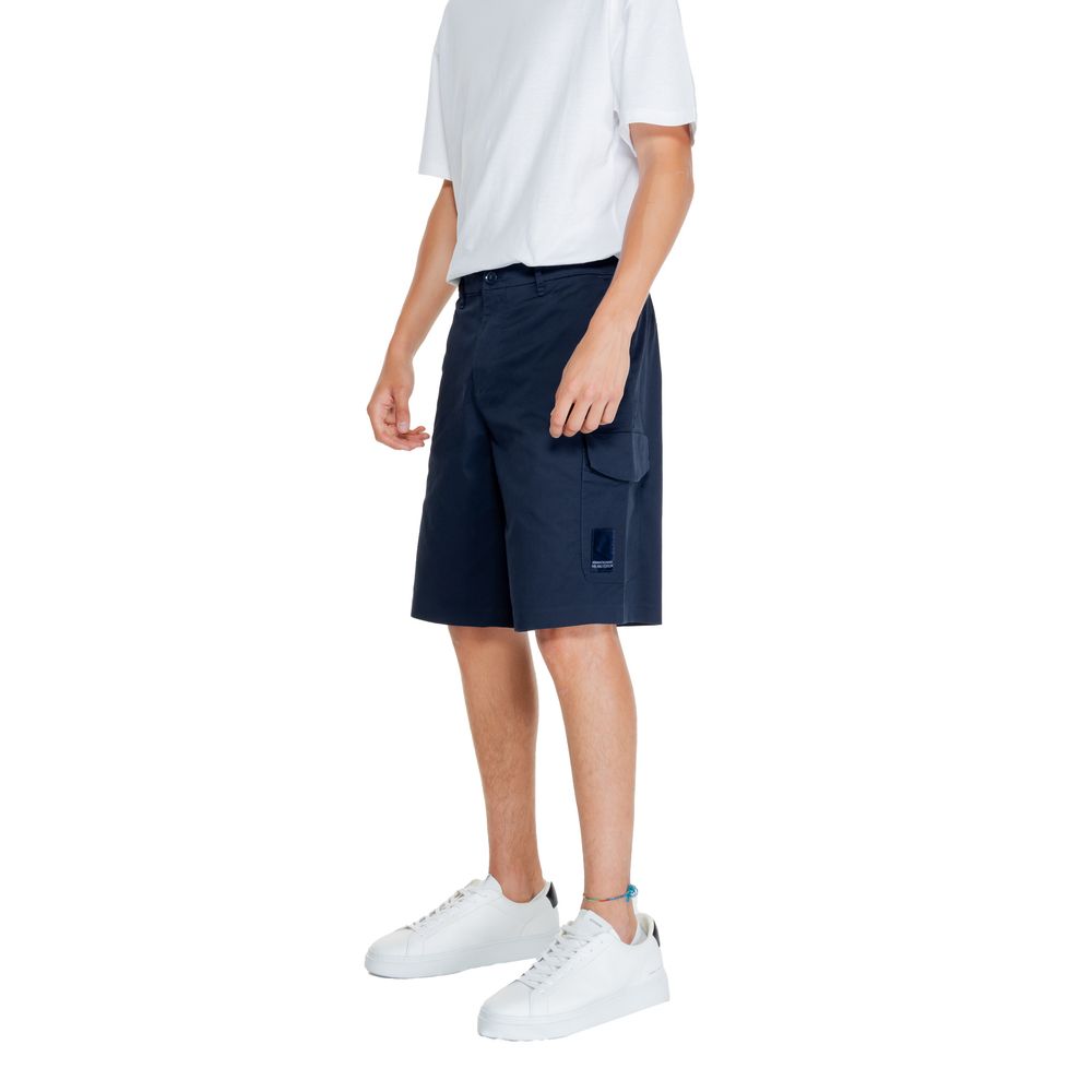 Armani Exchange Blue Cotton Short