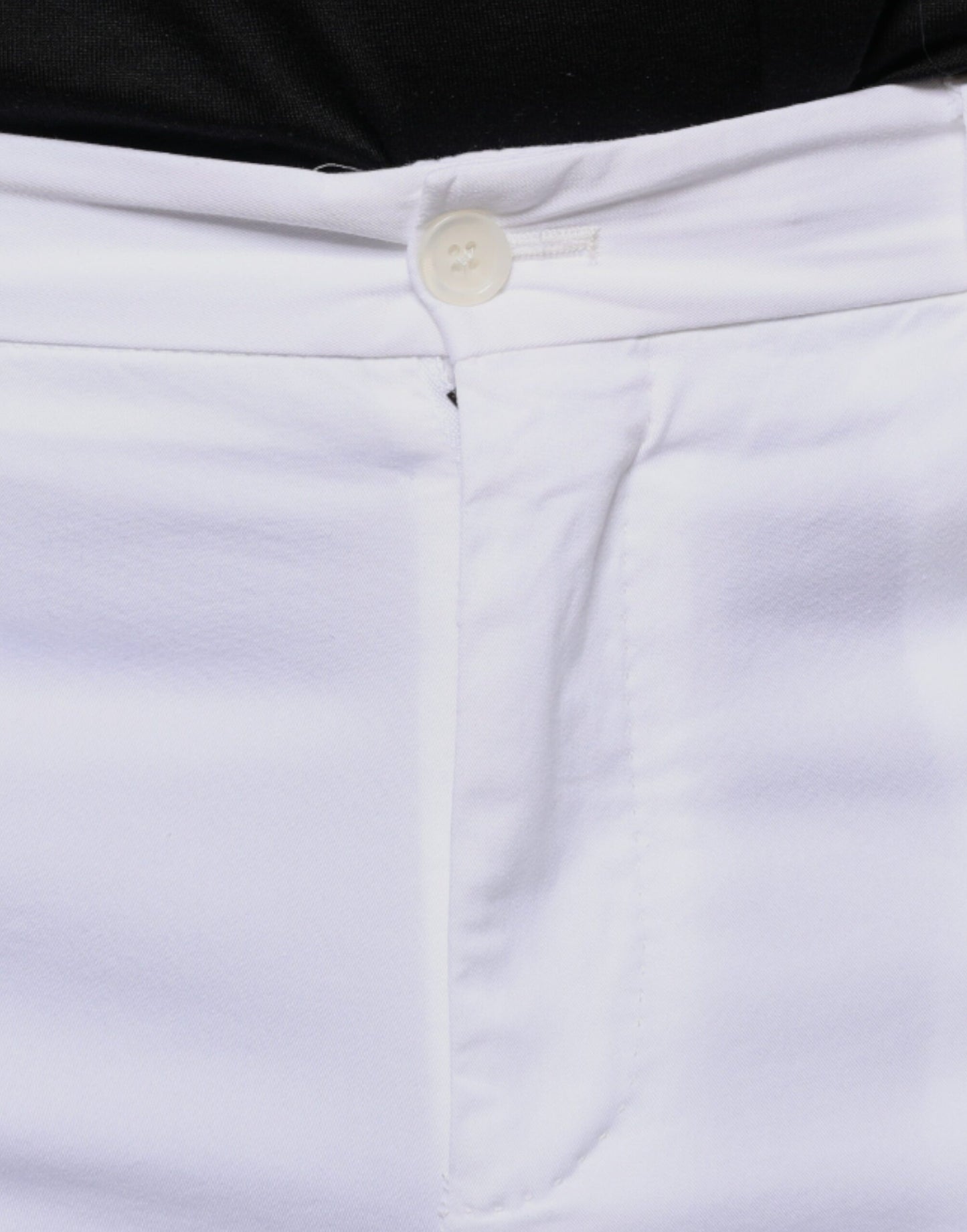 Dolce & Gabbana White Cotton Skinny Dress Pants