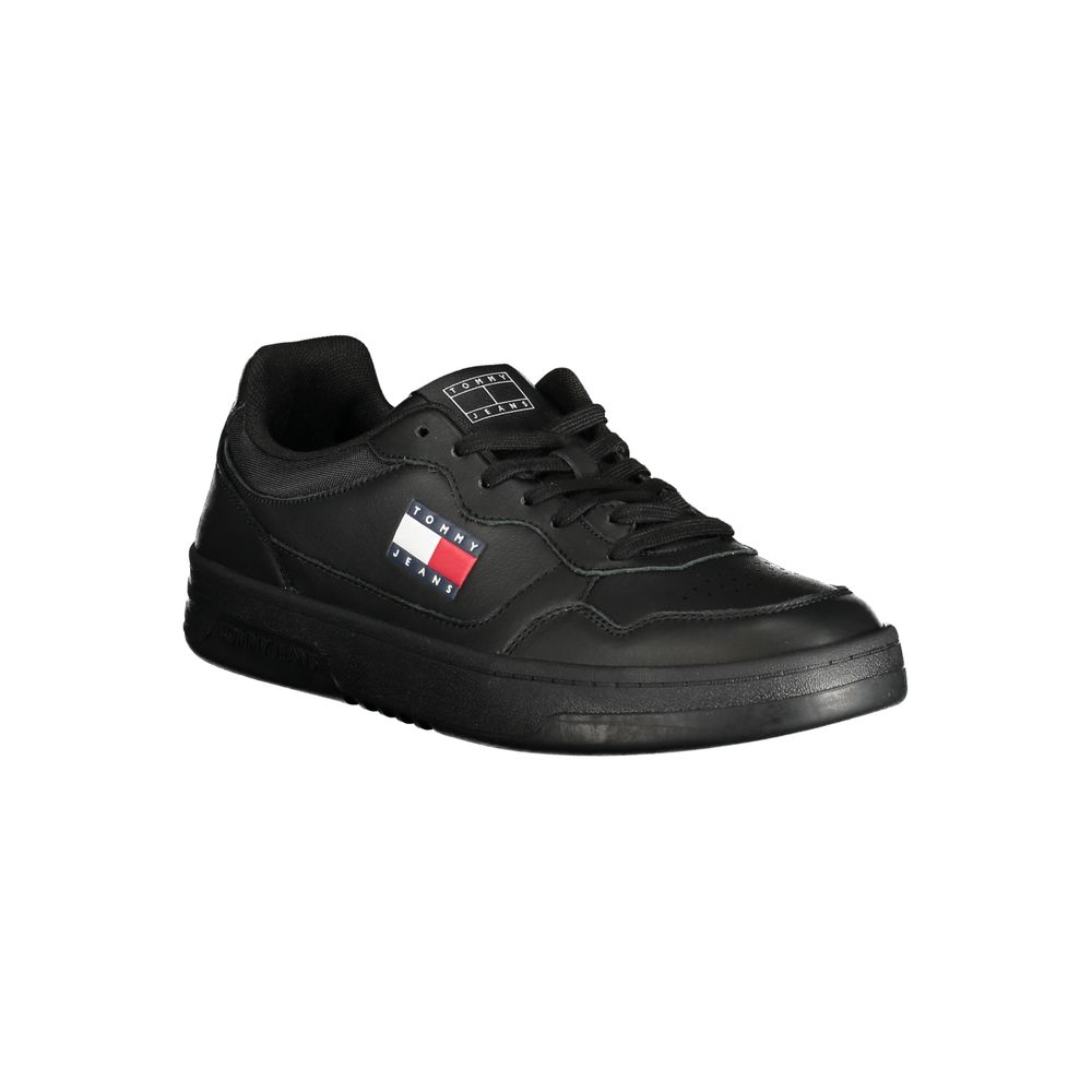 Tommy Hilfiger Black Polyester Sneaker