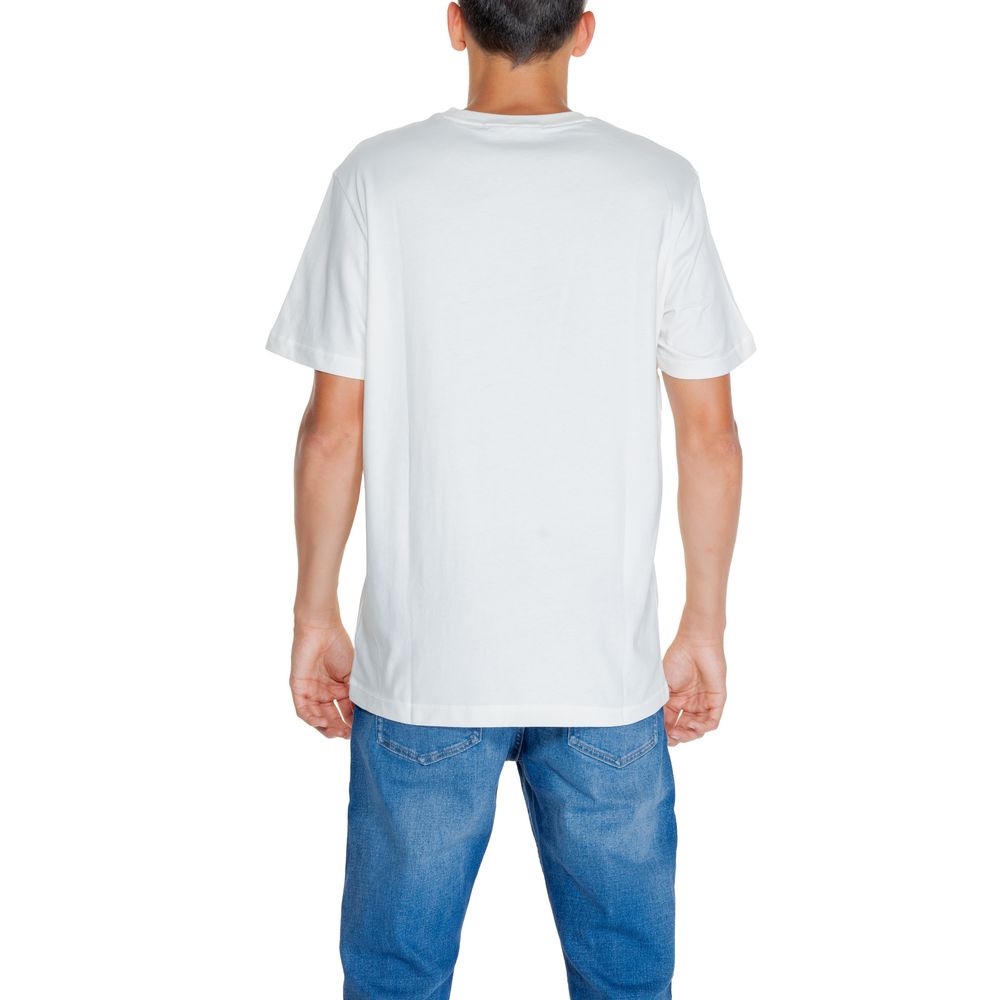 Calvin Klein Jeans Cream Cotton Rigenerato T-Shirt