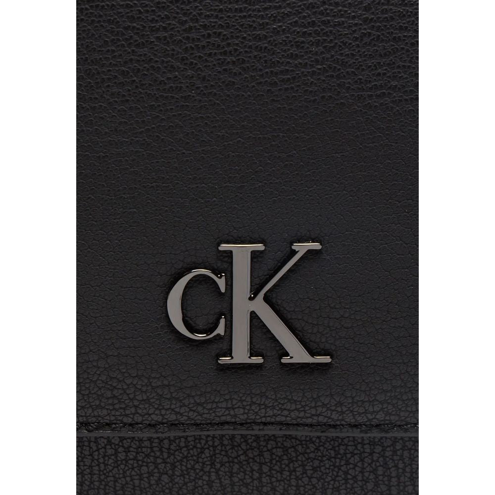 Calvin Klein Jeans Black Synthetic Leather Handbag