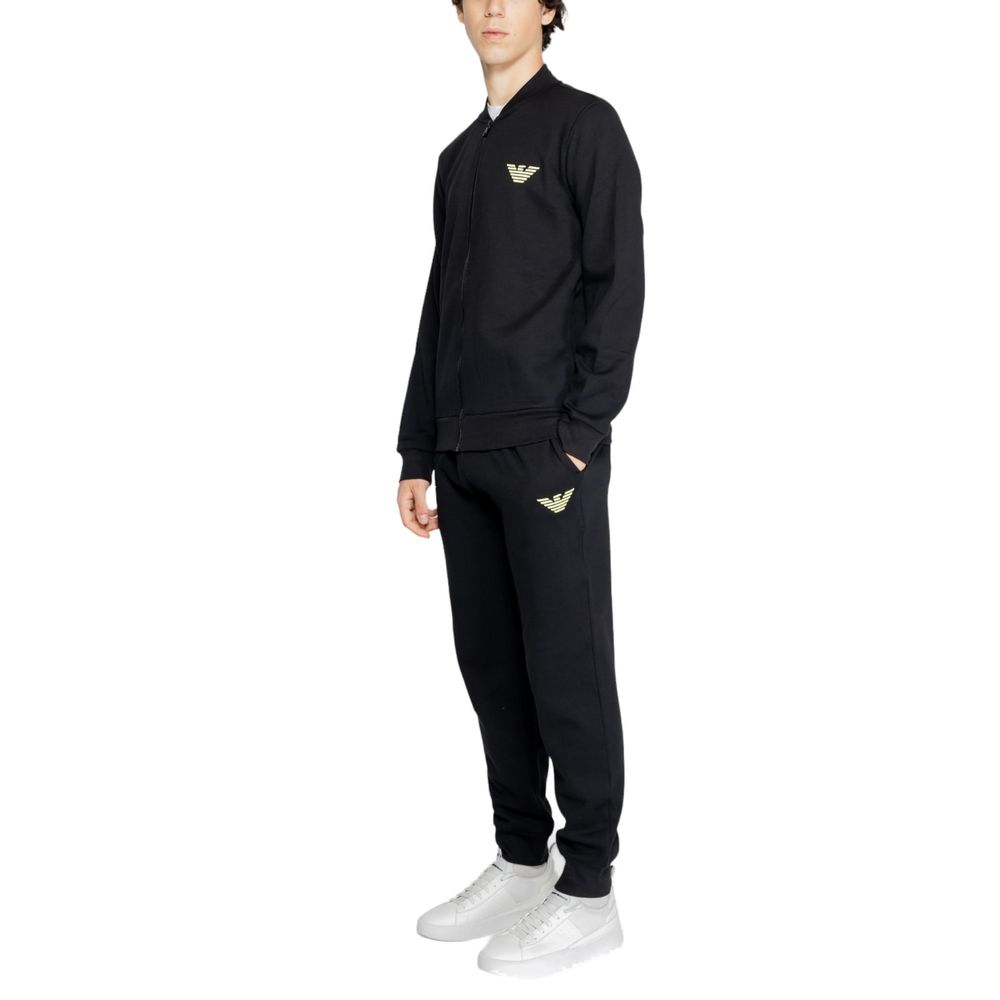 Emporio Armani Underwear Black Cotton Sweatsuit