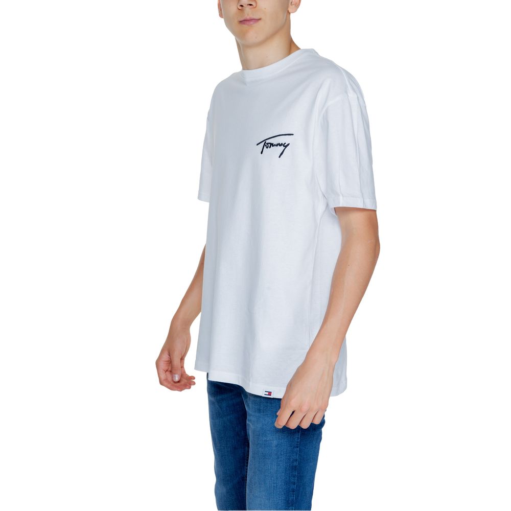 Tommy Hilfiger Jeans White Cotton T-Shirt