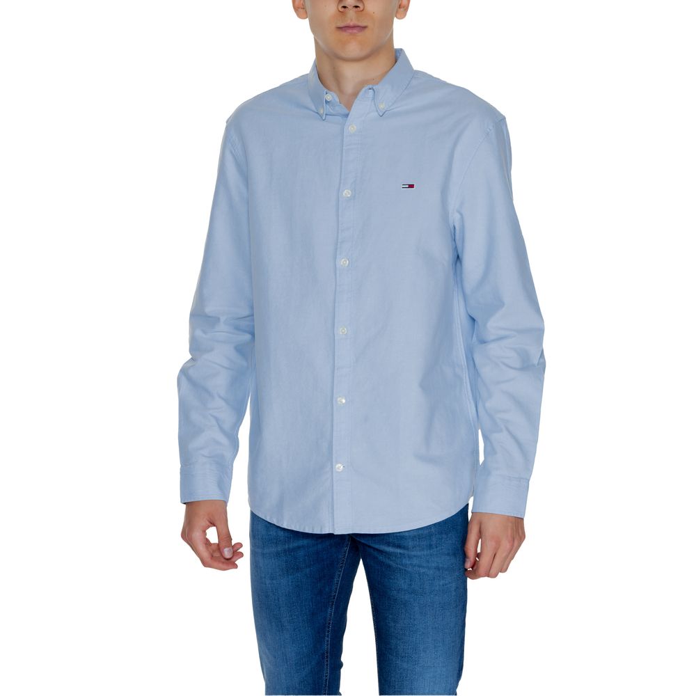 Tommy Hilfiger Jeans Blue Cotton Shirt