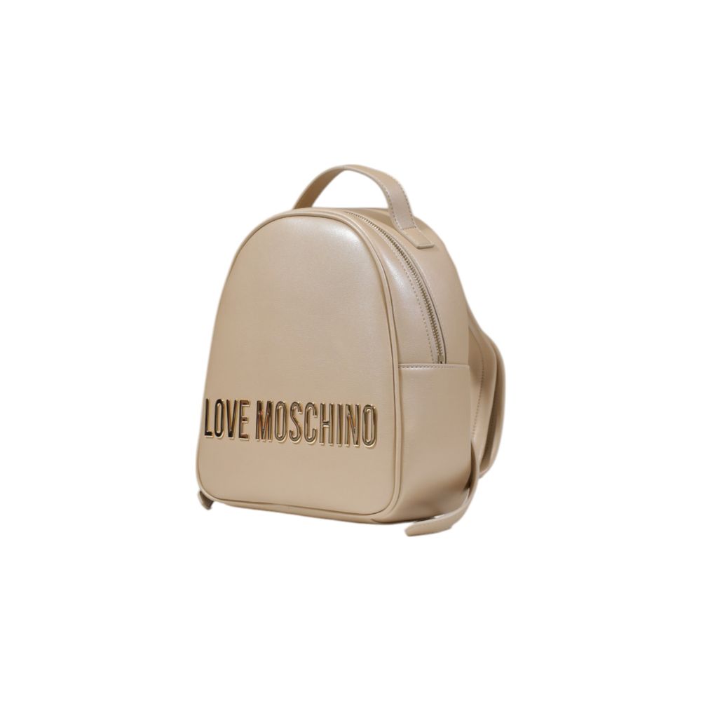 Love Moschino Gold Polyethylene Backpack