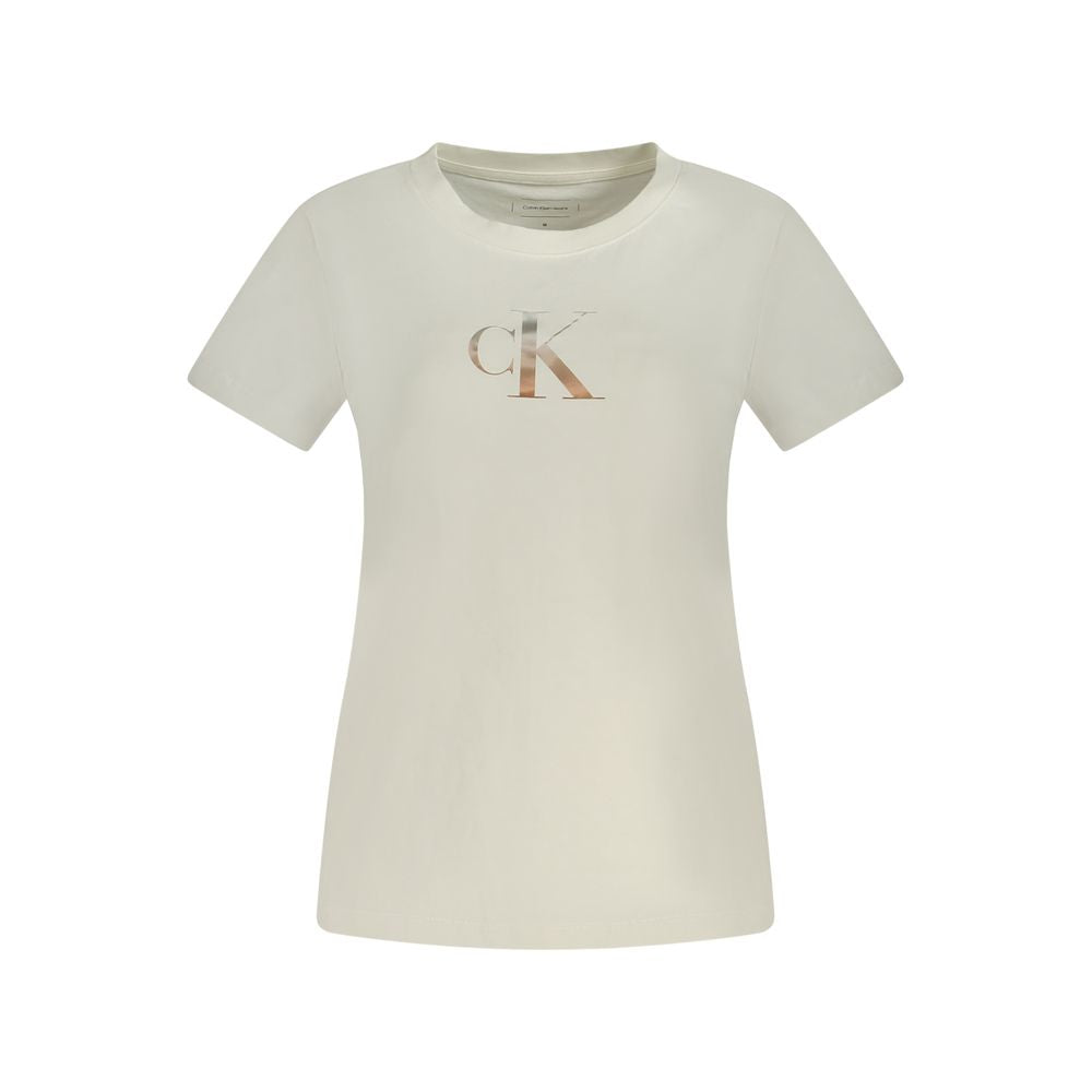 Calvin Klein White Cotton Tops & T-Shirt