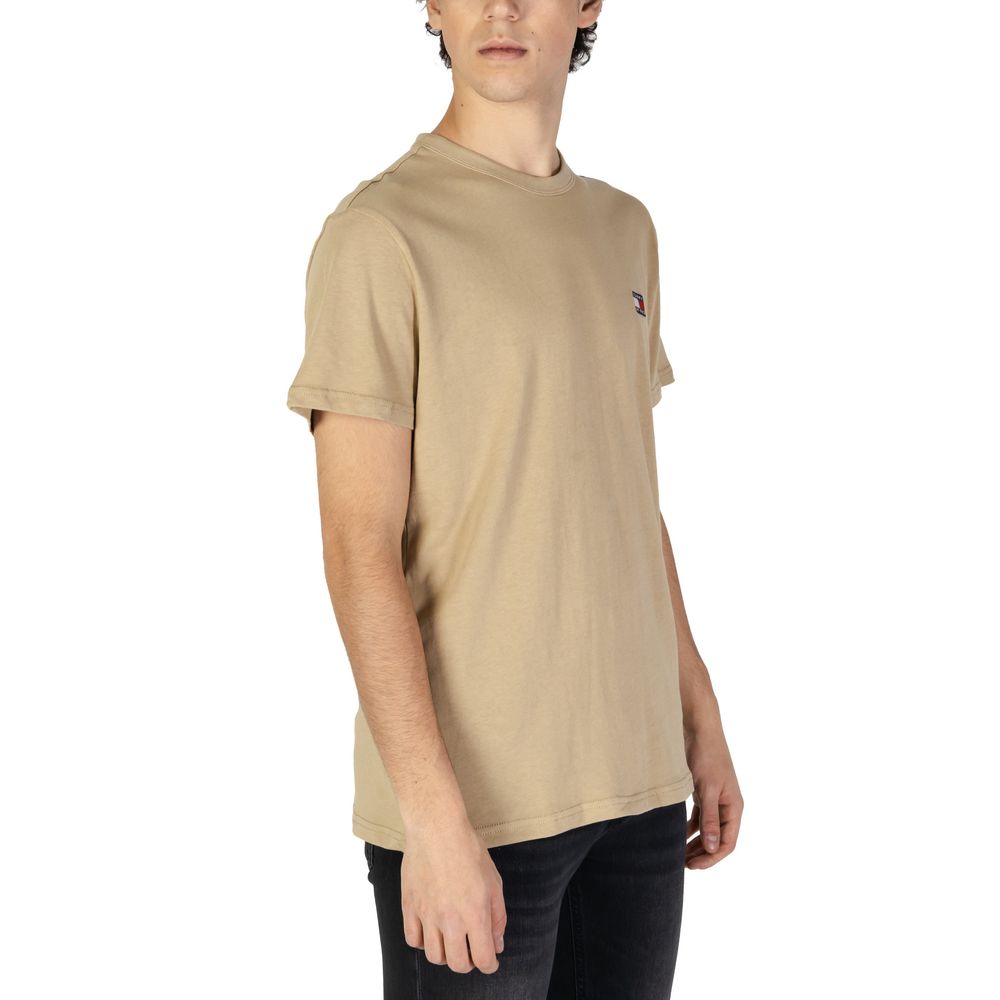 Tommy Hilfiger Jeans Beige Cotton Rigenerato T-Shirt