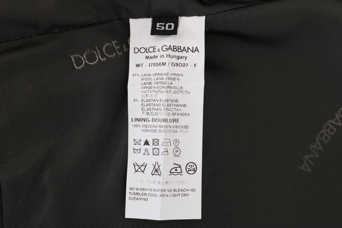 Dolce &amp; Gabbana Gilet en laine stretch gris STAFF