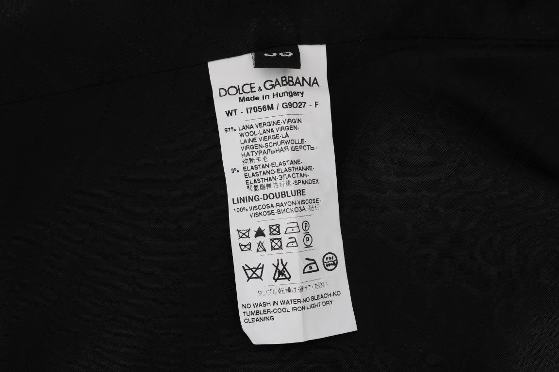 Dolce &amp; Gabbana Gilet stretch en laine noir STAFF