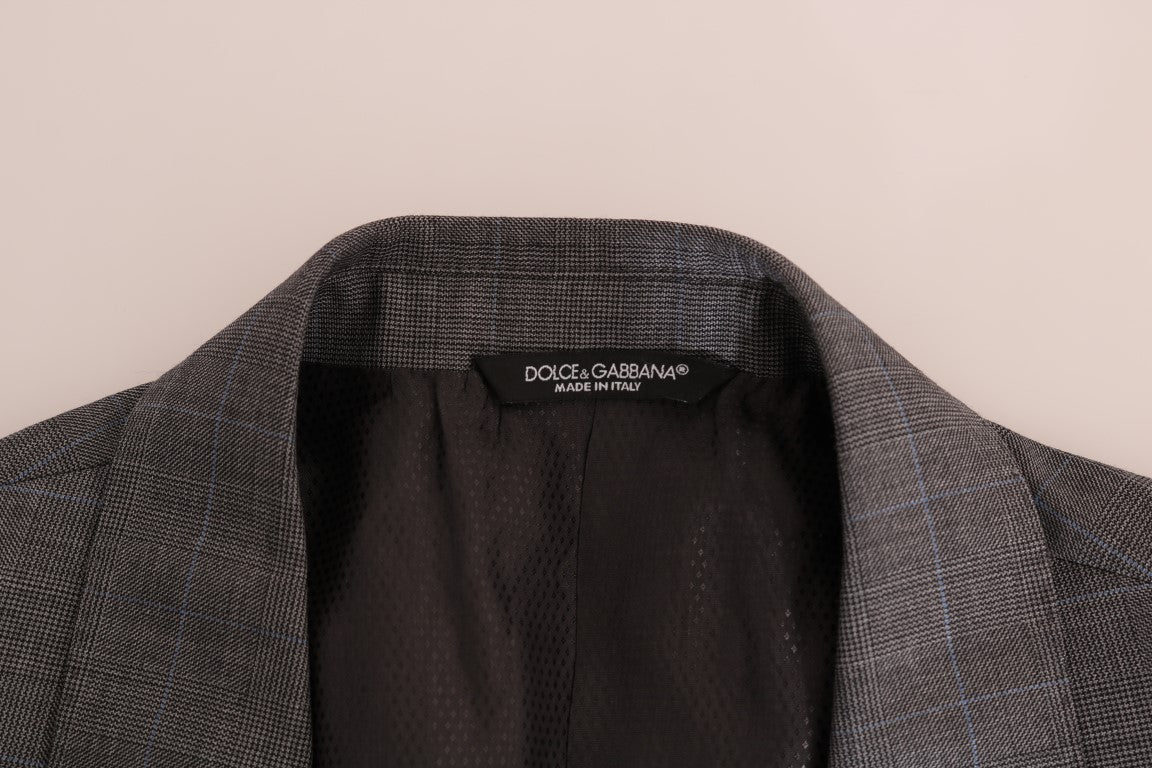 Dolce &amp; Gabbana Blazer slim MARTINI en laine grise