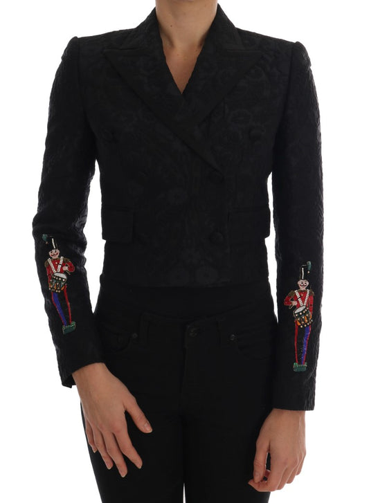 Dolce &amp; Gabbana Veste blazer en brocart noir