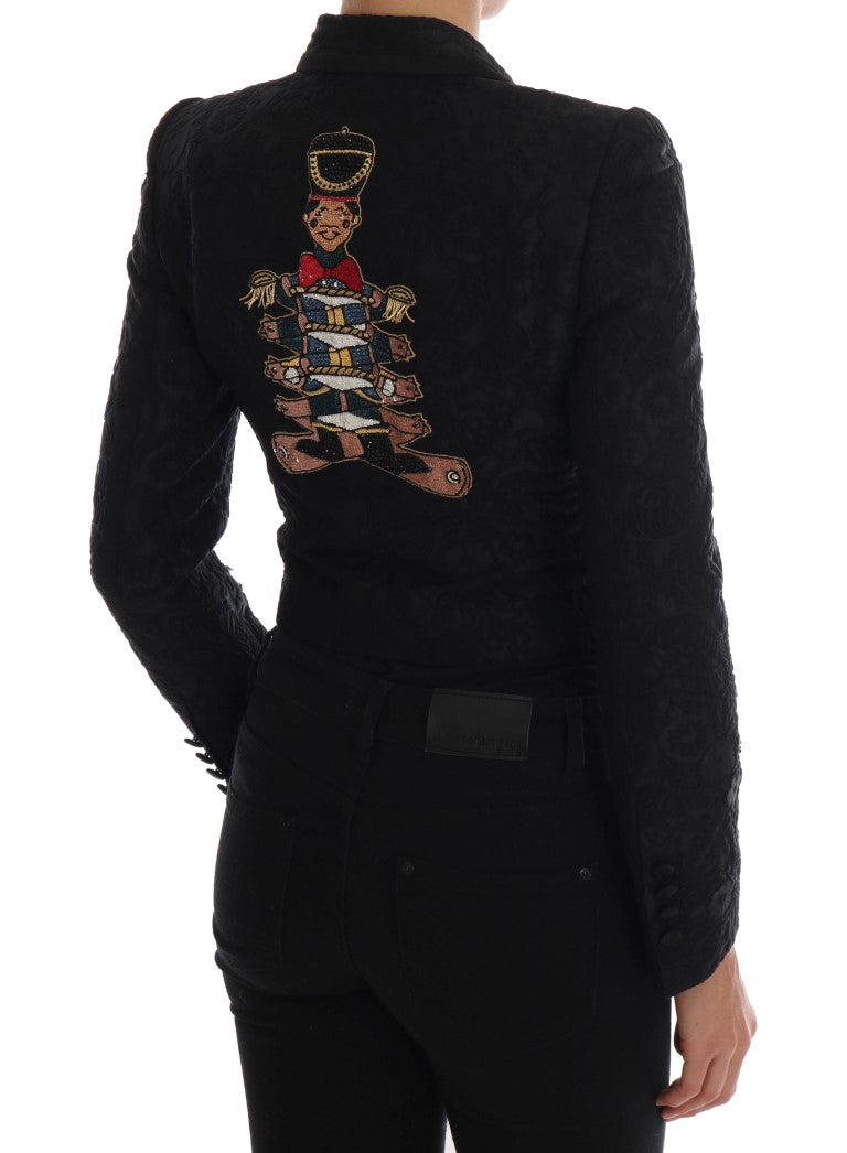 Dolce &amp; Gabbana Veste blazer en brocart noir