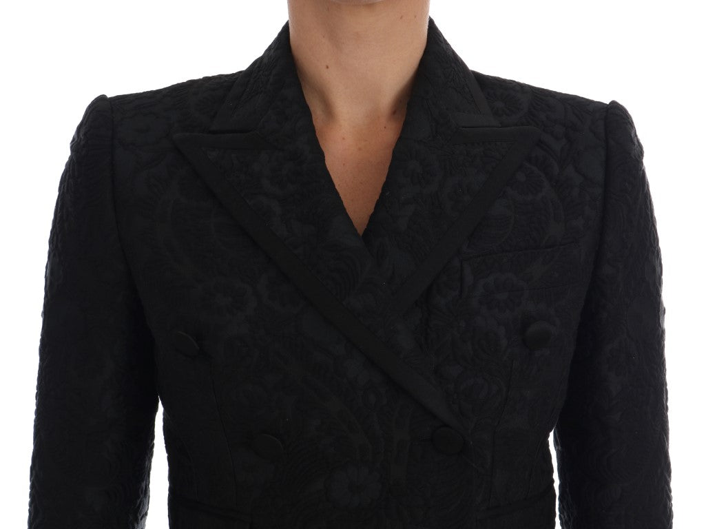 Dolce &amp; Gabbana Veste blazer en brocart noir